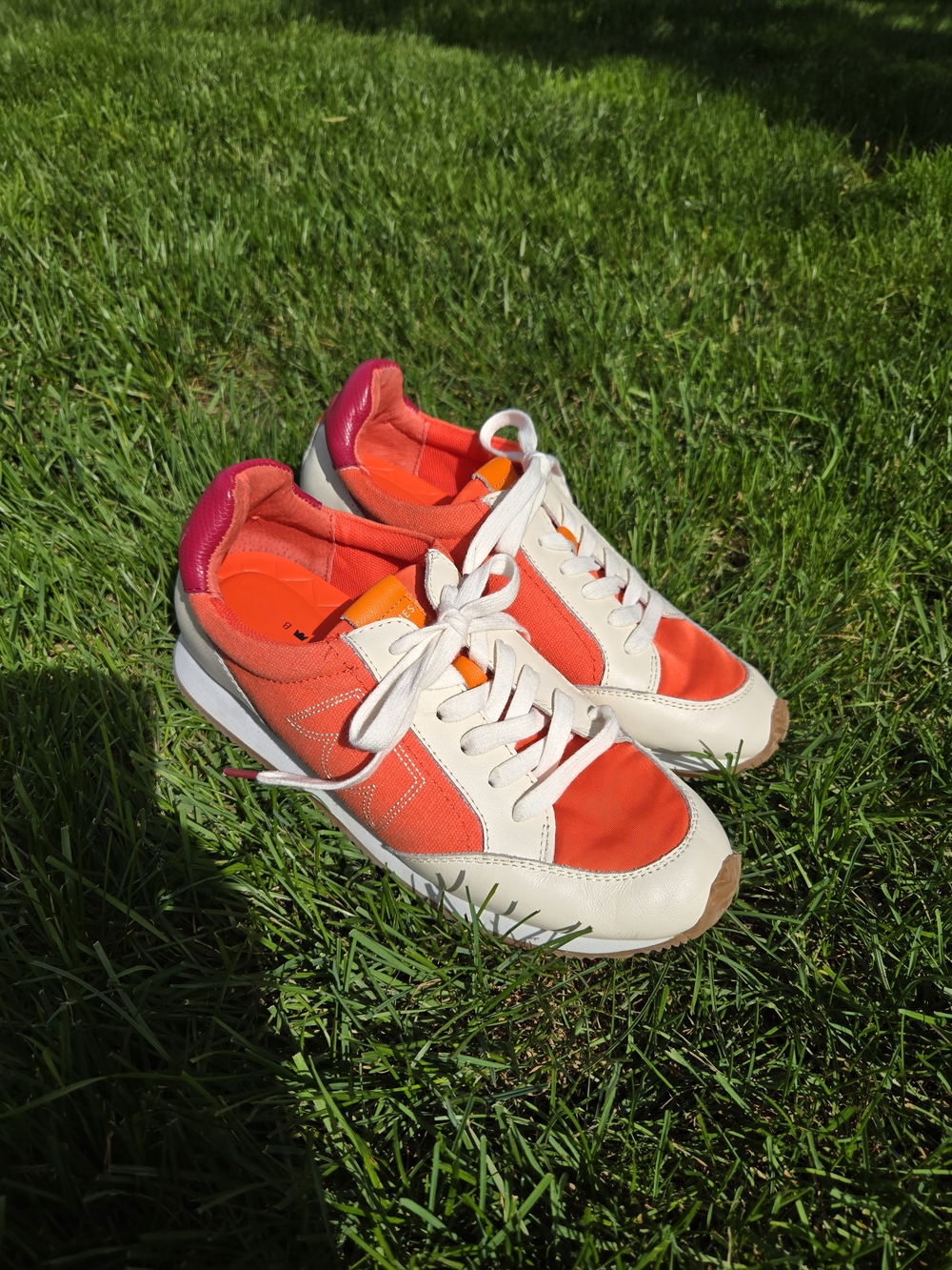 Birdies Orange & Pink Women's Sneakers Siz 7.5